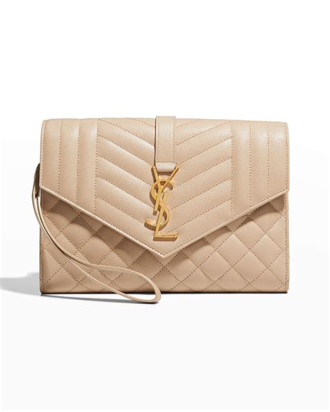 ysl envelope flap pouch clutch bag|yves saint laurent envelope clutch.